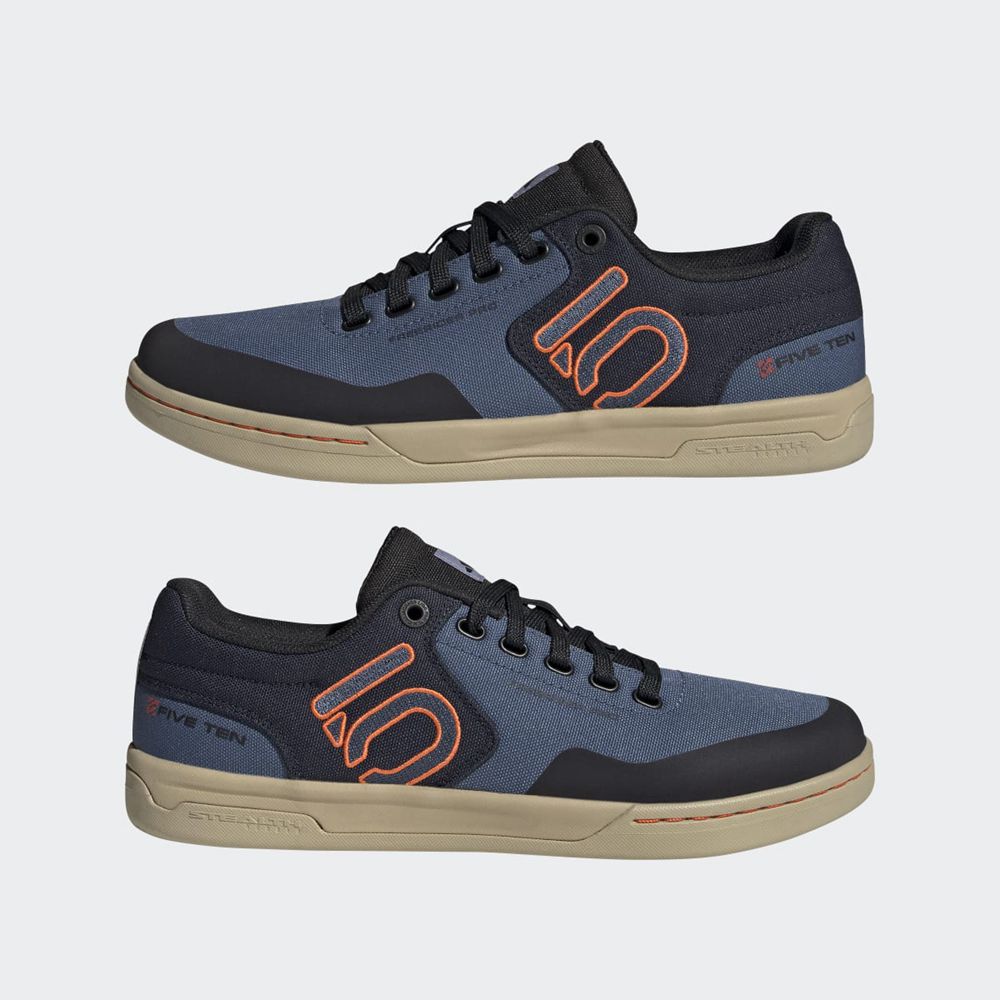 Chaussures De Vélo Adidas Five Ten Freerider Pro Canvas Bleu Marine Orange Homme | XHY-76576505