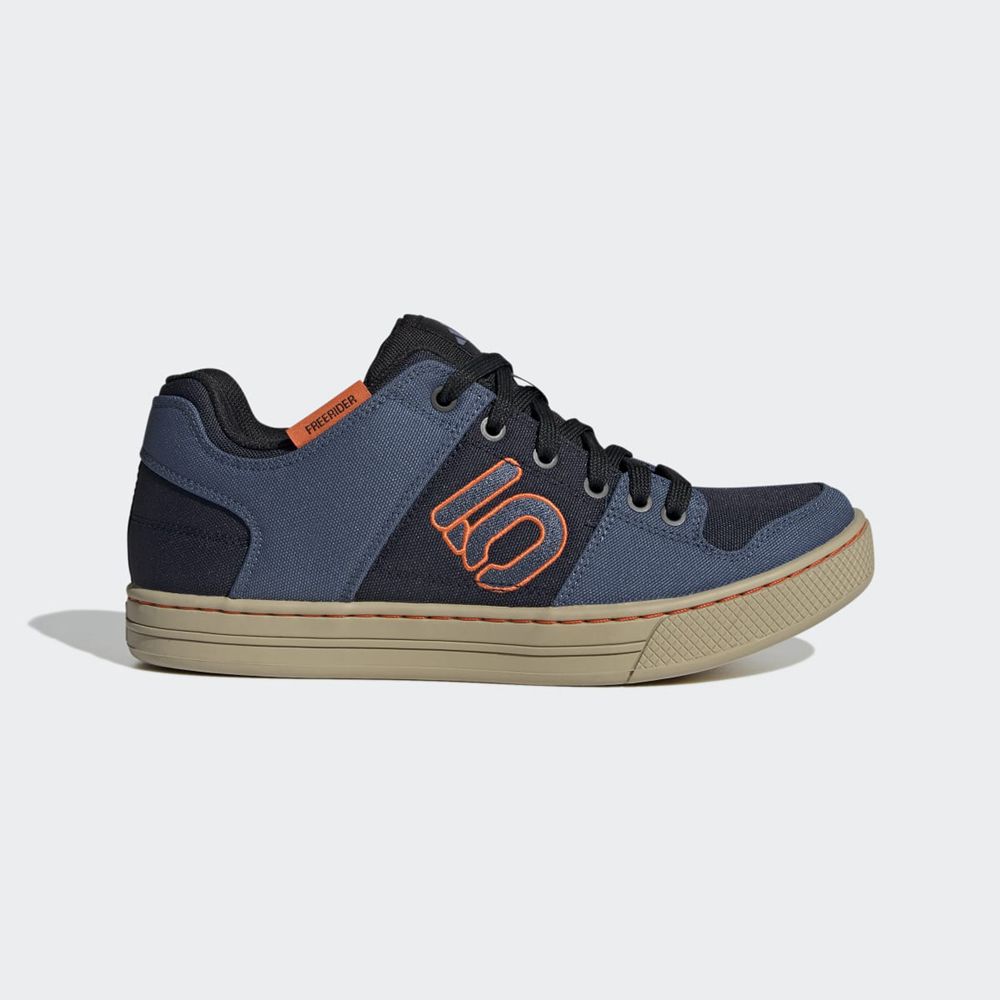 Chaussures De Vélo Adidas Five Ten Freerider Canvas Bleu Marine Orange Homme | YUZ-27004035