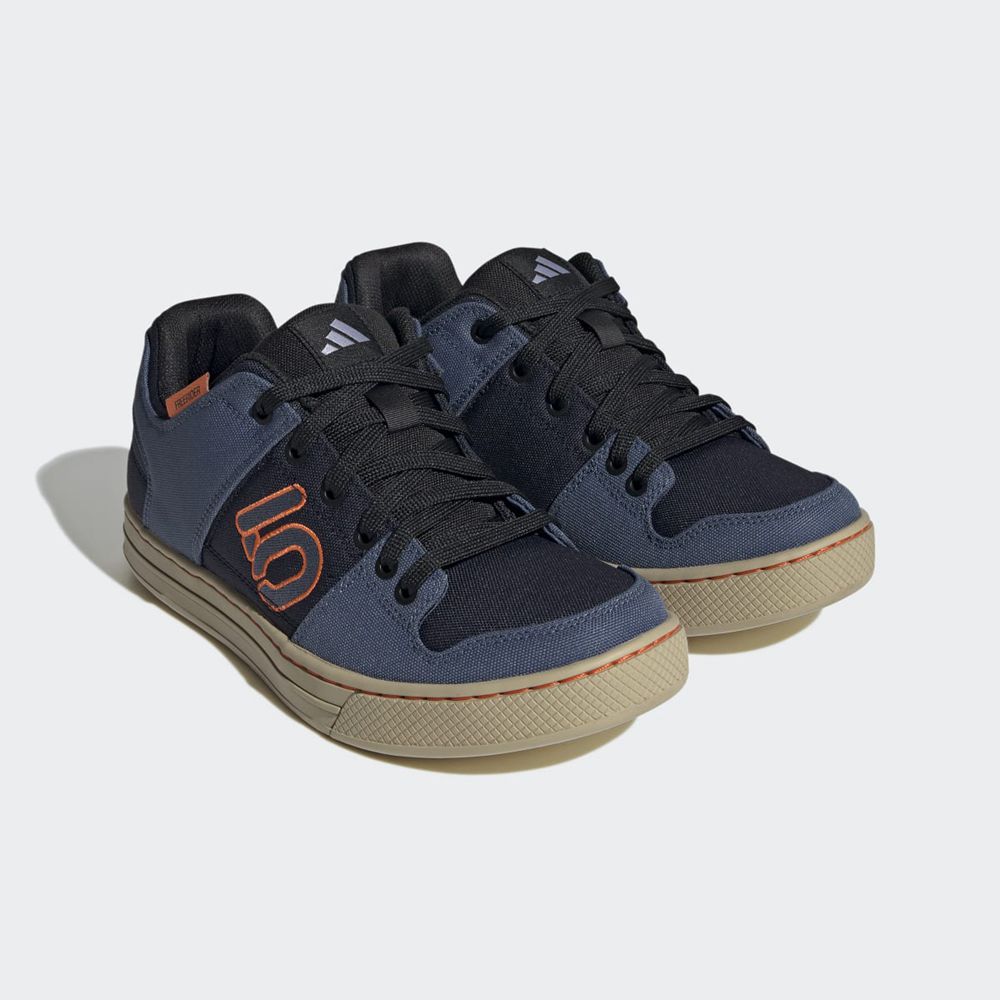 Chaussures De Vélo Adidas Five Ten Freerider Canvas Bleu Marine Orange Homme | YUZ-27004035