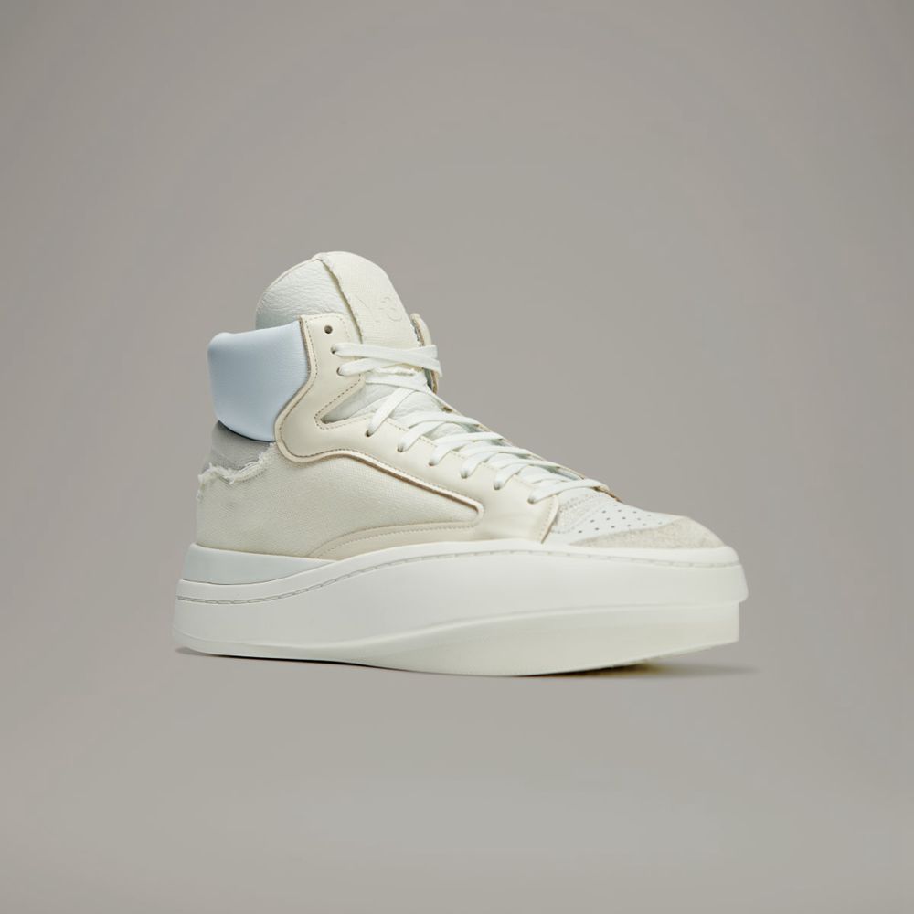 Chaussure Basket Adidas Y-3 Centennial Hi Blanche Homme | MRC-98970282