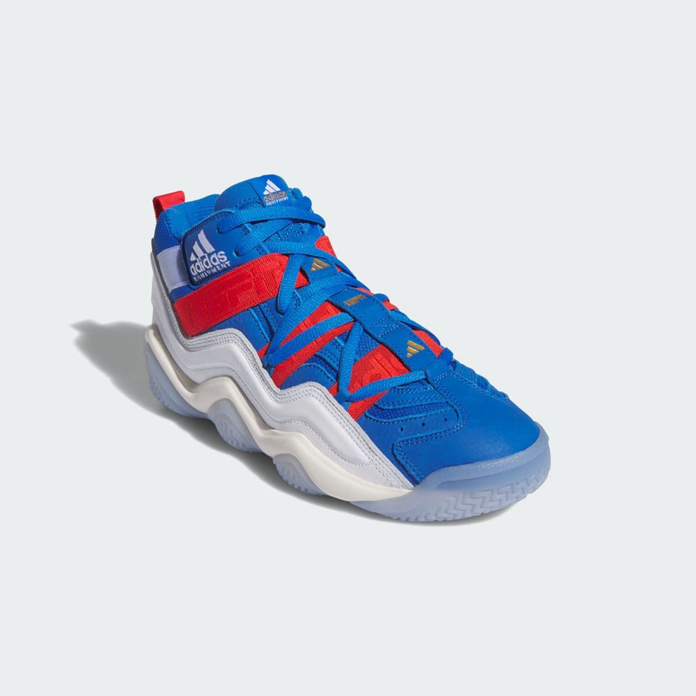 Chaussure Basket Adidas Top Ten 2000 ESPN Bleu Blanche Rouge Homme | VXM-65947752