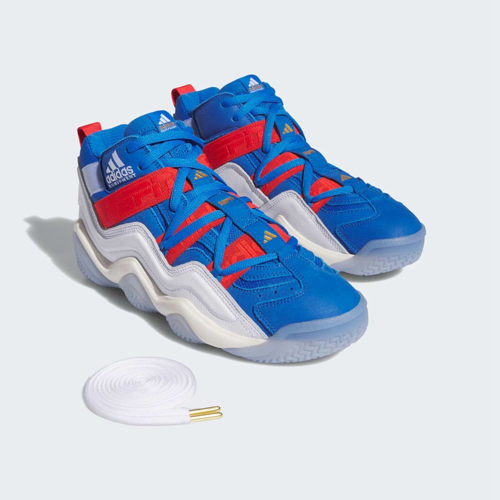 Chaussure Basket Adidas Top Ten 2000 ESPN Bleu Blanche Rouge Homme | VXM-65947752