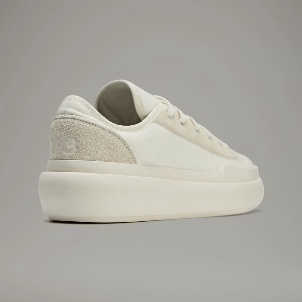 Chaussure Basket Adidas Y-3 Ajatu Court Low Blanche Homme | TGL-93737441