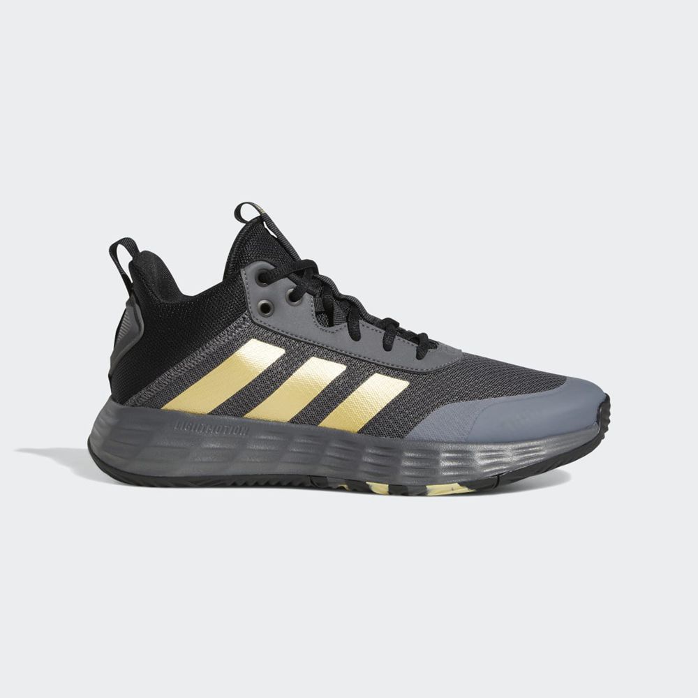 Chaussure Basket Adidas Ownthegame Grise Doré Noir Homme | CZB-44409322