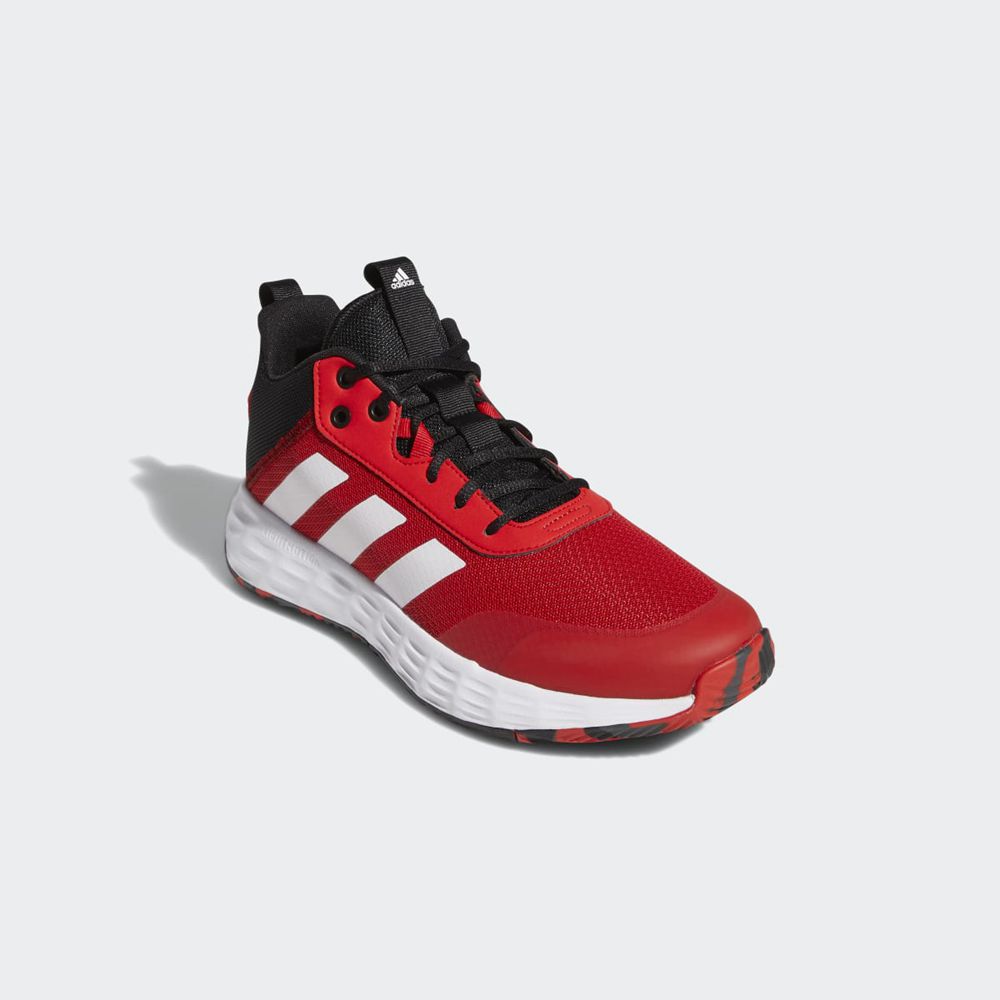 Chaussure Basket Adidas Ownthegame Rouge Blanche Noir Homme | ACT-03583525