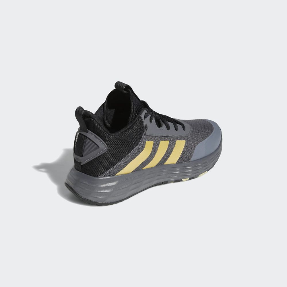 Chaussure Basket Adidas Ownthegame Grise Doré Noir Homme | CZB-44409322