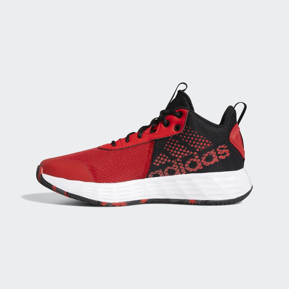 Chaussure Basket Adidas Ownthegame Rouge Blanche Noir Homme | ACT-03583525