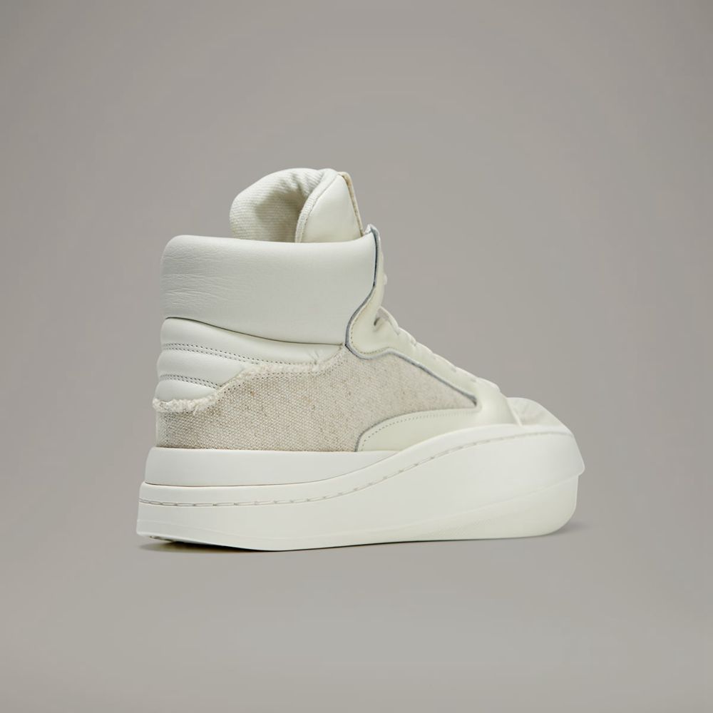 Chaussure Basket Adidas Y-3 Centennial High Beige Blanche Homme | VTB-97227144