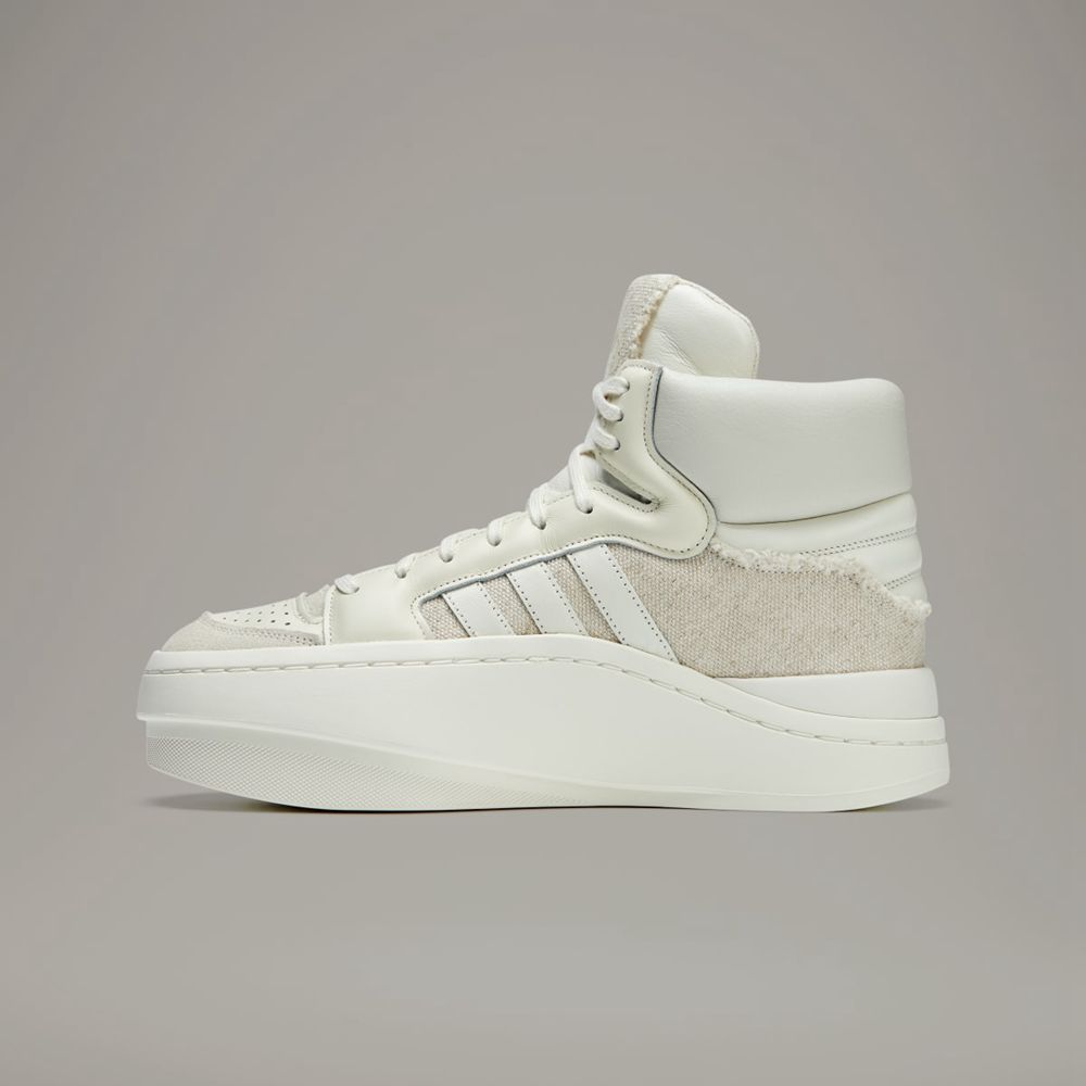 Chaussure Basket Adidas Y-3 Centennial High Beige Blanche Homme | VTB-97227144