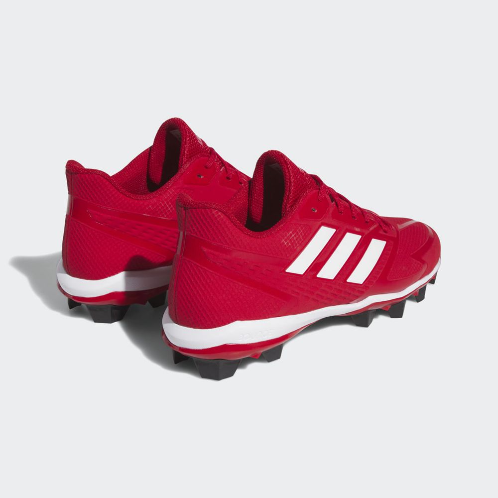 Chaussures de Baseball Adidas Icon 8 MD Rouge Blanche Noir Homme | NRI-23088727