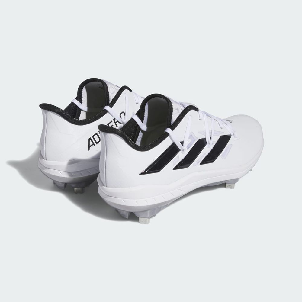 Chaussures de Baseball Adidas Adizero Afterburner 9 Blanche Noir Argent Homme | WFU-32572404