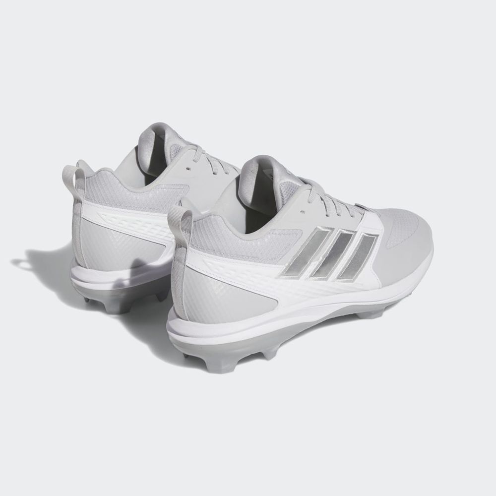 Chaussures de Baseball Adidas Icon 8 TPU Grise Argent Blanche Homme | LEY-56262880