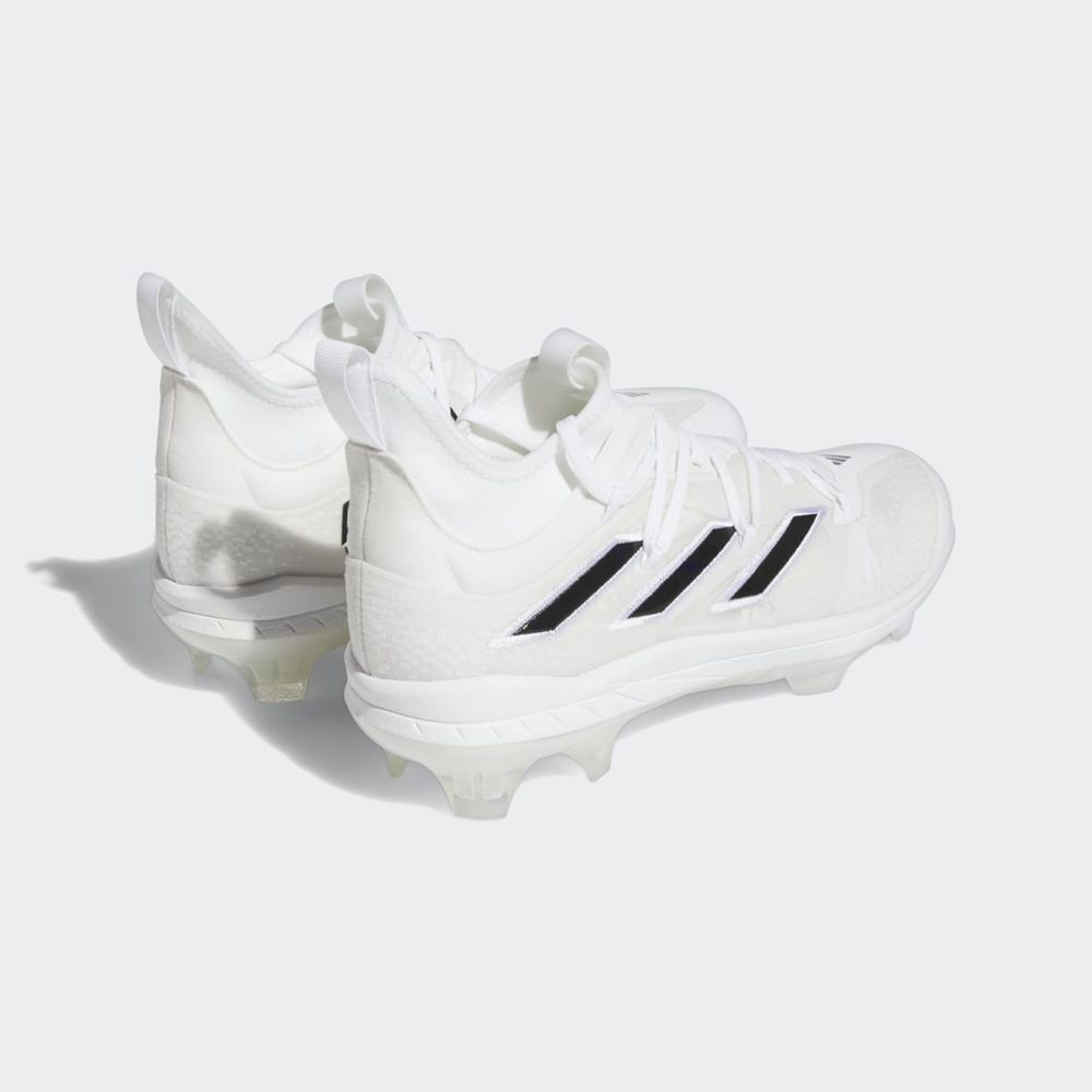 Chaussures de Baseball Adidas Adizero Afterburner 9 NWV TPU Blanche Noir Homme | VLX-03966896