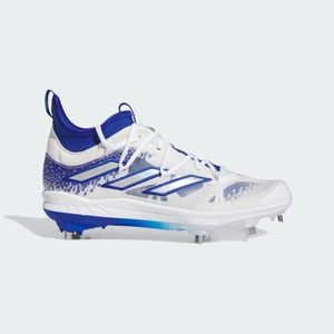 Chaussures de Baseball Adidas Adizero Afterburner 9 NWV Bleu Argent Blanche Homme | GGI-62055517