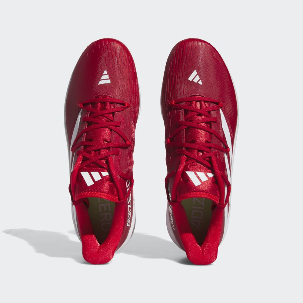 Chaussures de Baseball Adidas Adizero Afterburner 9 Rouge Blanche Homme | WEL-86135271