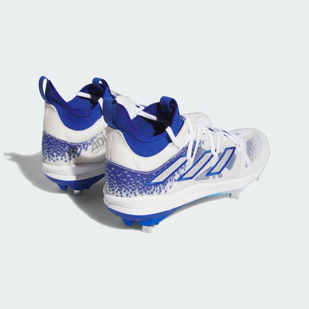 Chaussures de Baseball Adidas Adizero Afterburner 9 NWV Bleu Argent Blanche Homme | GGI-62055517