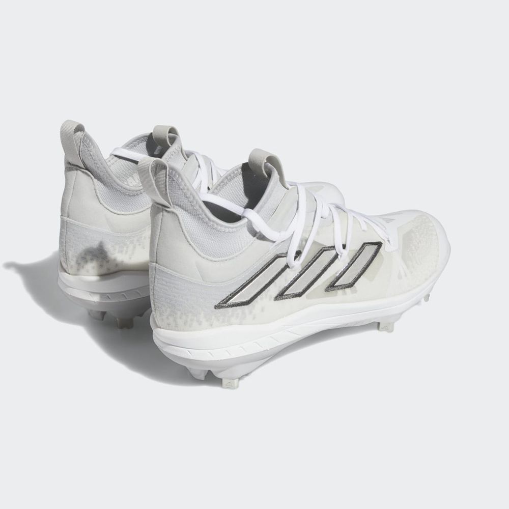 Chaussures de Baseball Adidas Adizero Afterburner 9 NWV Grise Argent Blanche Homme | WCZ-82979230