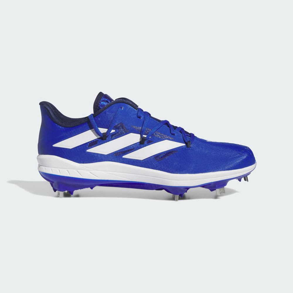 Chaussures de Baseball Adidas Adizero Afterburner 9 Bleu Blanche Bleu Marine Homme | ZUL-29382836