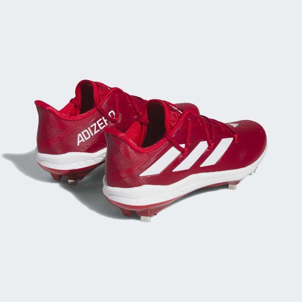 Chaussures de Baseball Adidas Adizero Afterburner 9 Rouge Blanche Homme | WEL-86135271