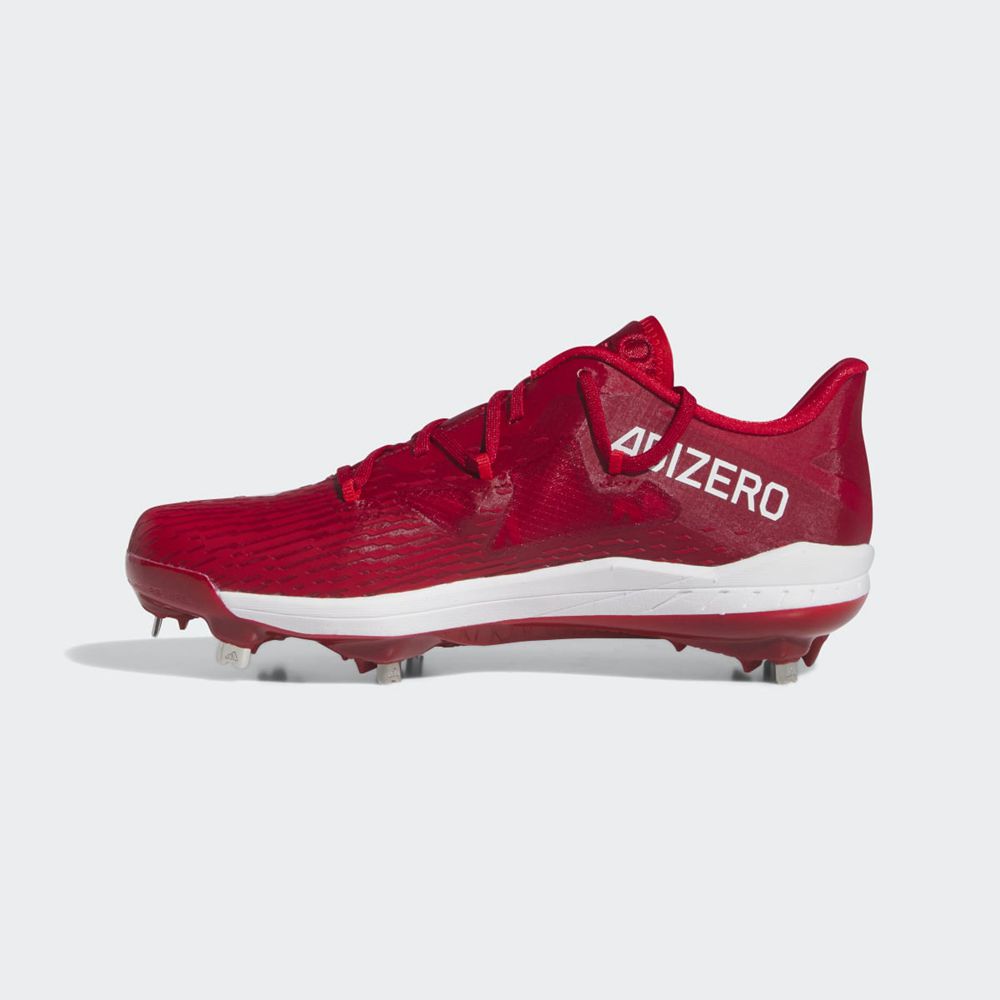 Chaussures de Baseball Adidas Adizero Afterburner 9 Rouge Blanche Homme | WEL-86135271