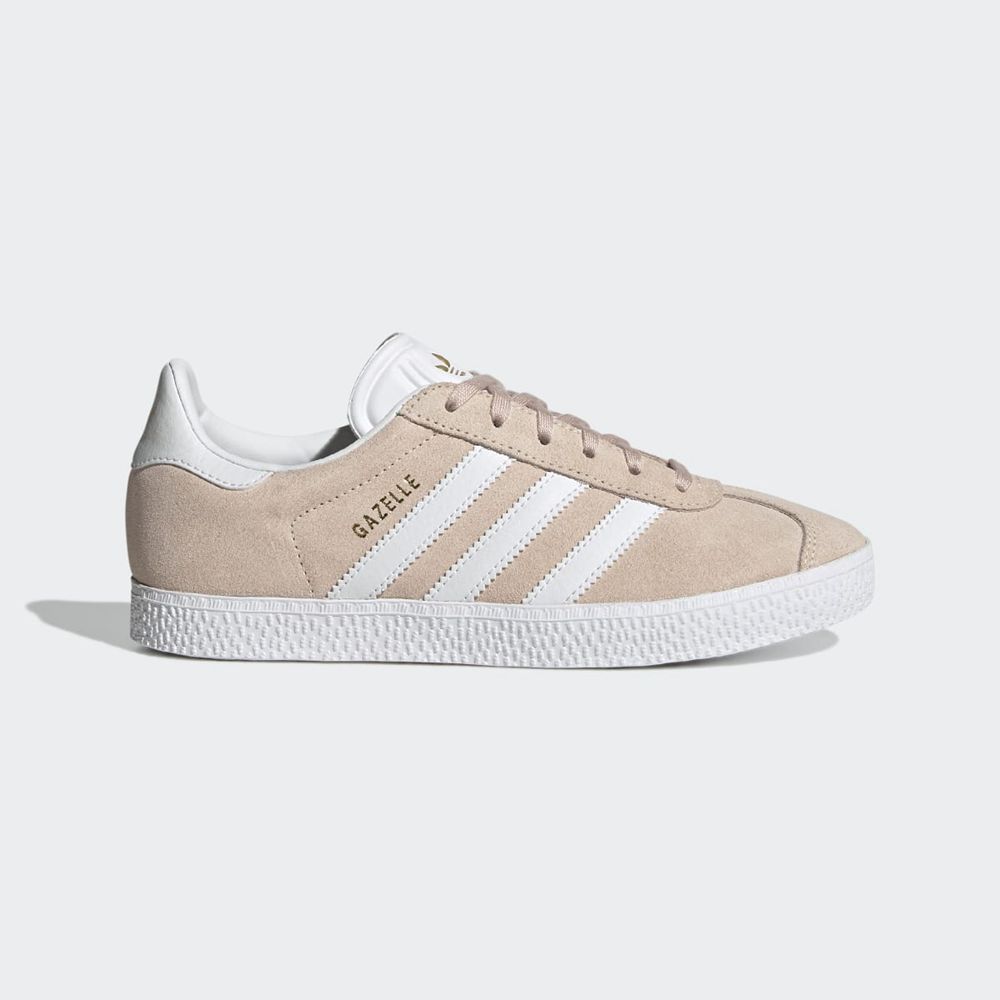 Chaussure Training Adidas Gazelle Rose Blanche Enfant | VXZ-06121300