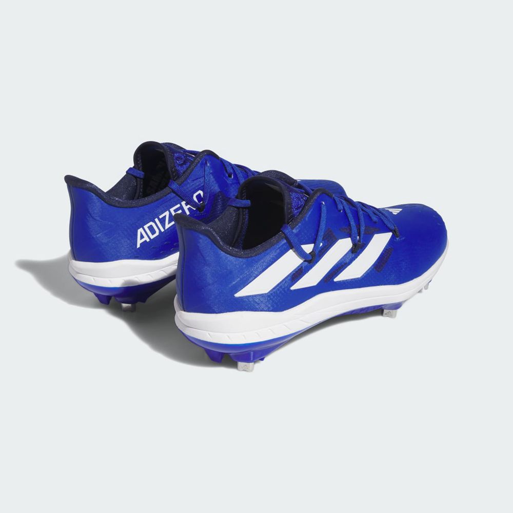 Chaussures de Baseball Adidas Adizero Afterburner 9 Bleu Blanche Bleu Marine Homme | ZUL-29382836