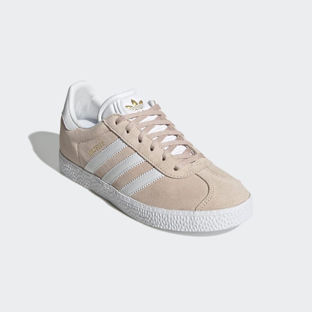 Chaussure Training Adidas Gazelle Rose Blanche Enfant | VXZ-06121300