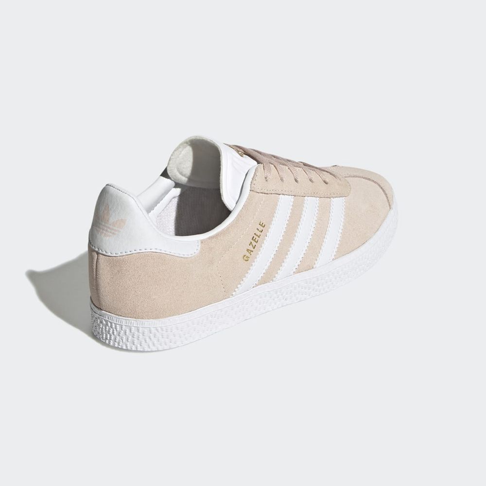 Chaussure Training Adidas Gazelle Rose Blanche Enfant | VXZ-06121300