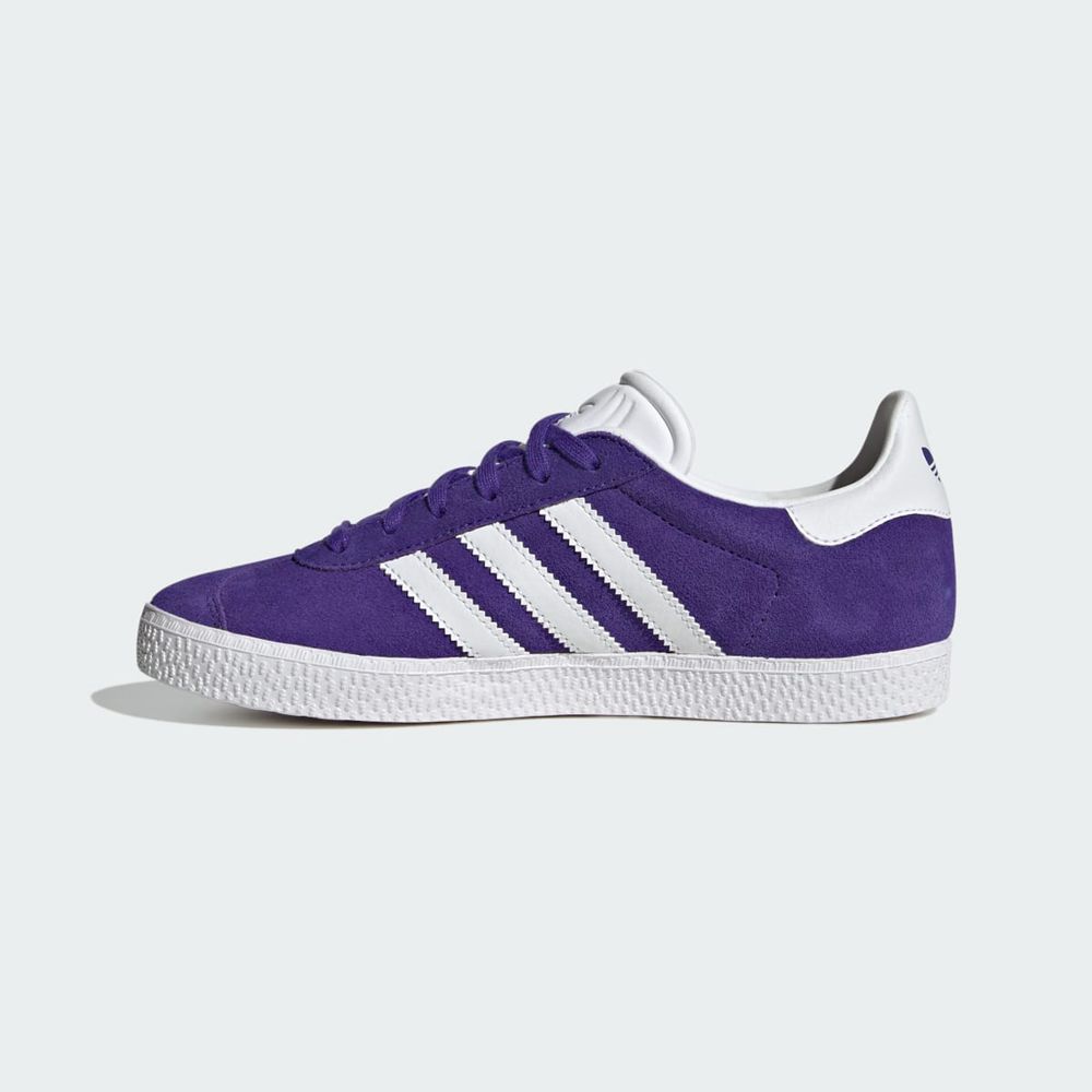 Chaussure Training Adidas Gazelle Violette Blanche Doré Enfant | JNB-83605163