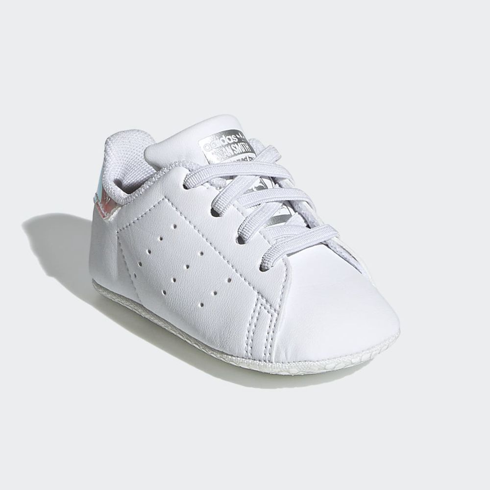 Basket Adidas Stan Smith Crib Blanche Argent Enfant | GZN-18193274