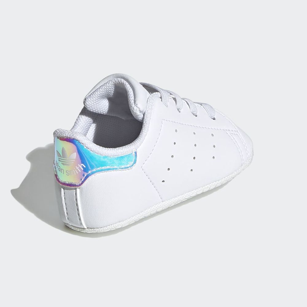 Basket Adidas Stan Smith Crib Blanche Argent Enfant | GZN-18193274