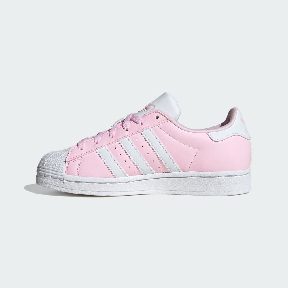 Basket Adidas Superstar Rose Blanche Enfant | ORU-70754092