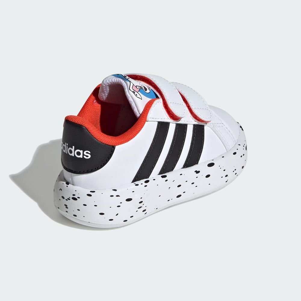 Basket Adidas Grand Court 2.0 101 Tennis Sportswear Blanche Noir Orange Enfant | RDV-36080163