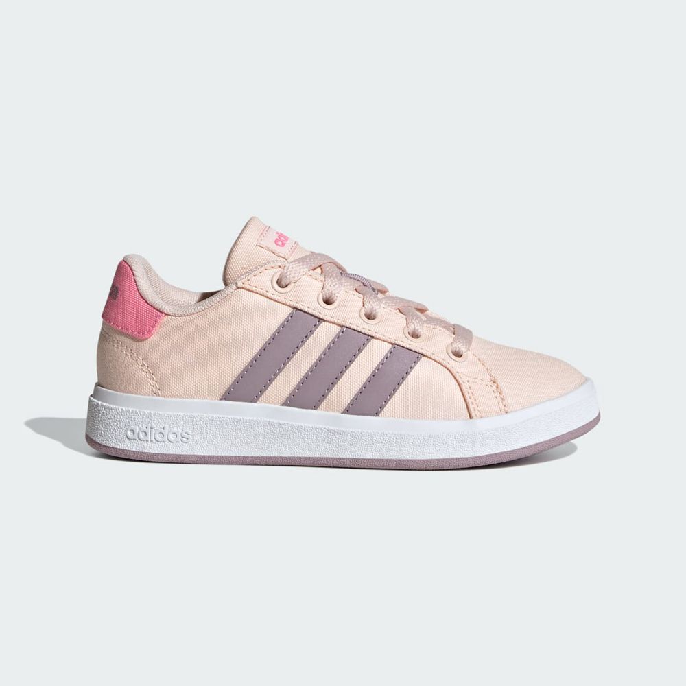 Basket Adidas Grand Court 2.0 Rose Grise Rose Enfant | AGU-66830389