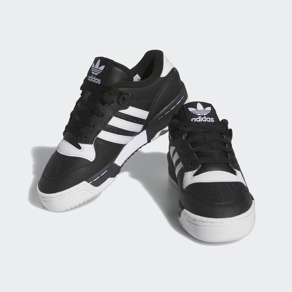 Basket Adidas Rivalry Low Noir Blanche Enfant | FCG-34328199