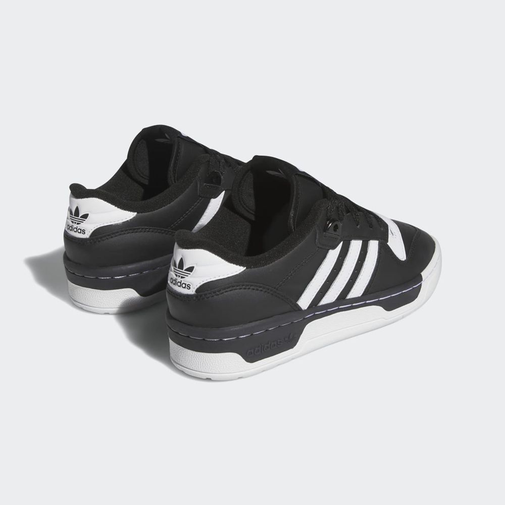 Basket Adidas Rivalry Low Noir Blanche Enfant | FCG-34328199