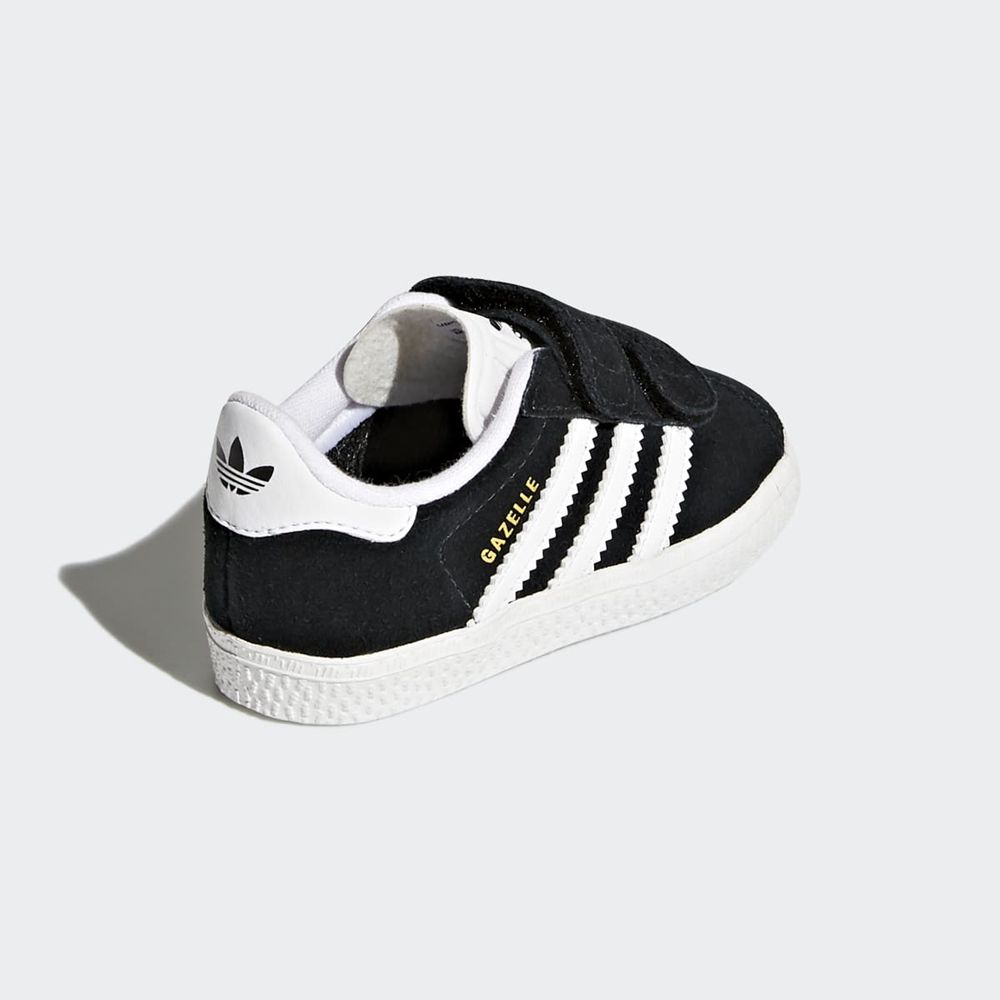 Basket Adidas Gazelle Noir Blanche Enfant | WOR-65434928