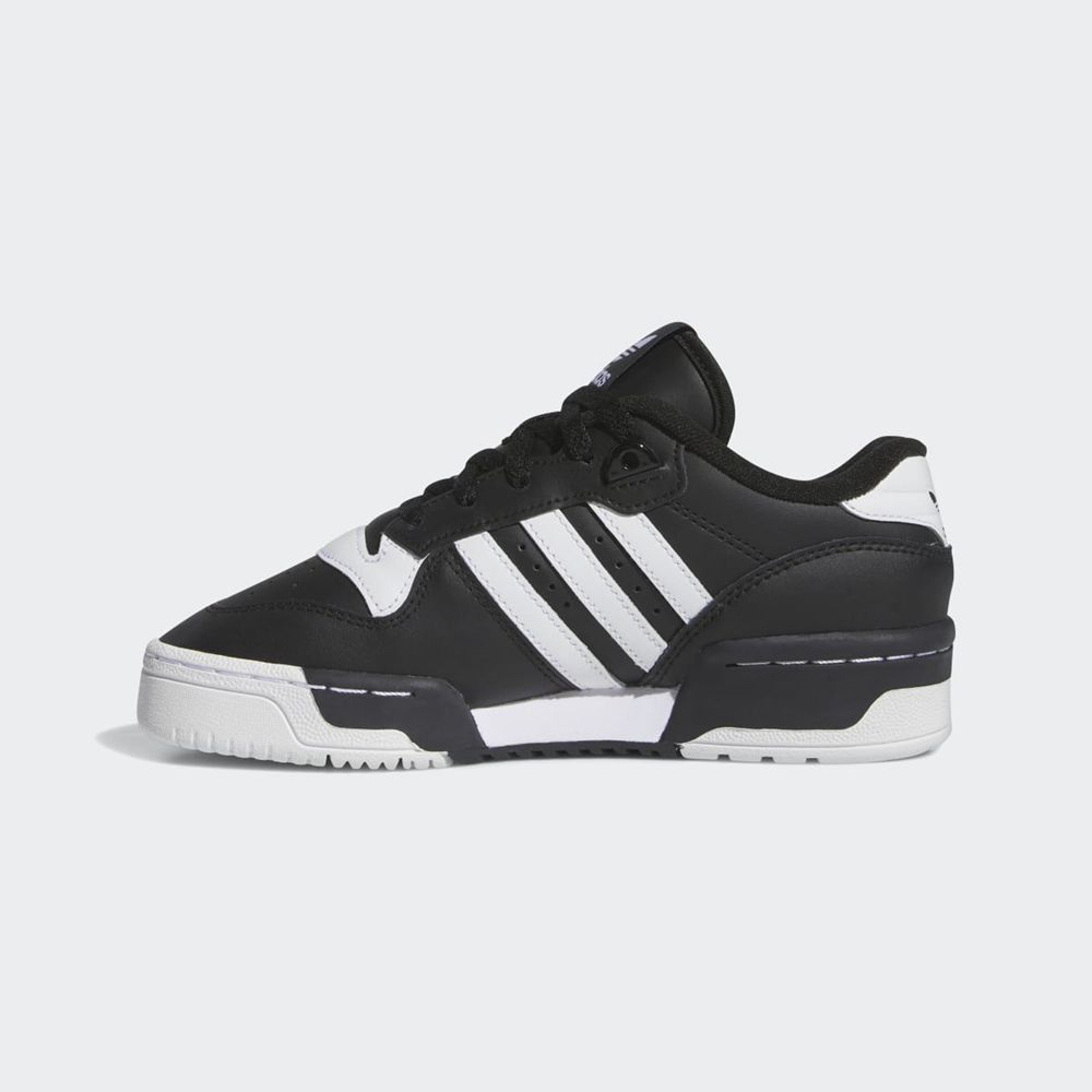 Basket Adidas Rivalry Low Noir Blanche Enfant | FCG-34328199