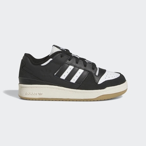 Basket Adidas Forum Low Noir Blanche Enfant | HDV-79588469