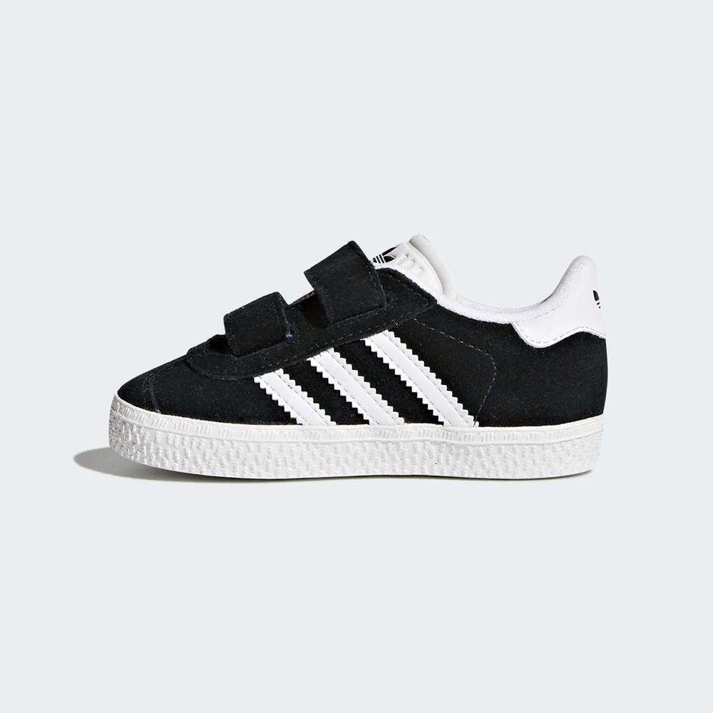 Basket Adidas Gazelle Noir Blanche Enfant | WOR-65434928