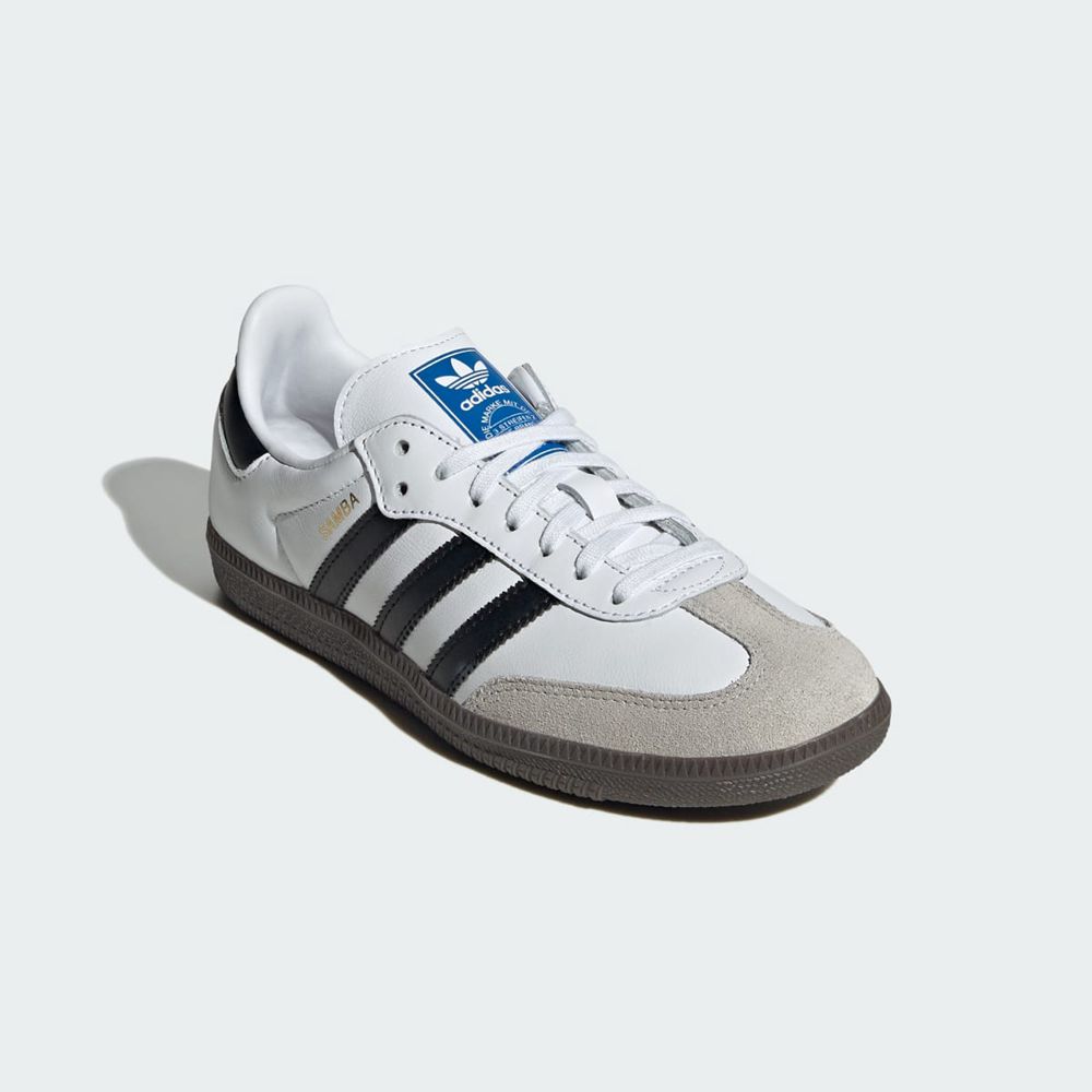 Basket Adidas Samba OG Blanche Noir Enfant | HNJ-49328297