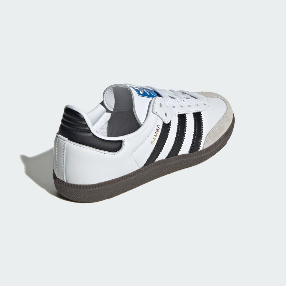 Basket Adidas Samba OG Blanche Noir Enfant | HNJ-49328297