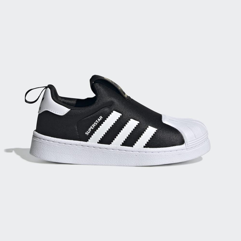 Basket Adidas Superstar 360 Noir Blanche Doré Enfant | UTO-91822385