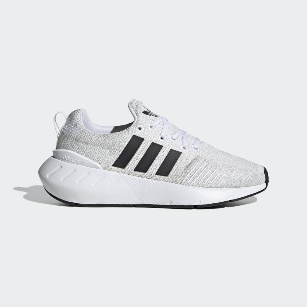 Basket Adidas Swift Run 22 Blanche Noir Grise Enfant | LAL-60591424