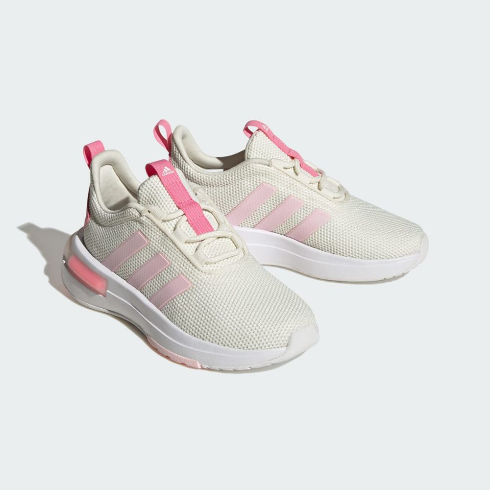 Basket Adidas Racer TR23 Blanche Rose Enfant | ZDO-48496991