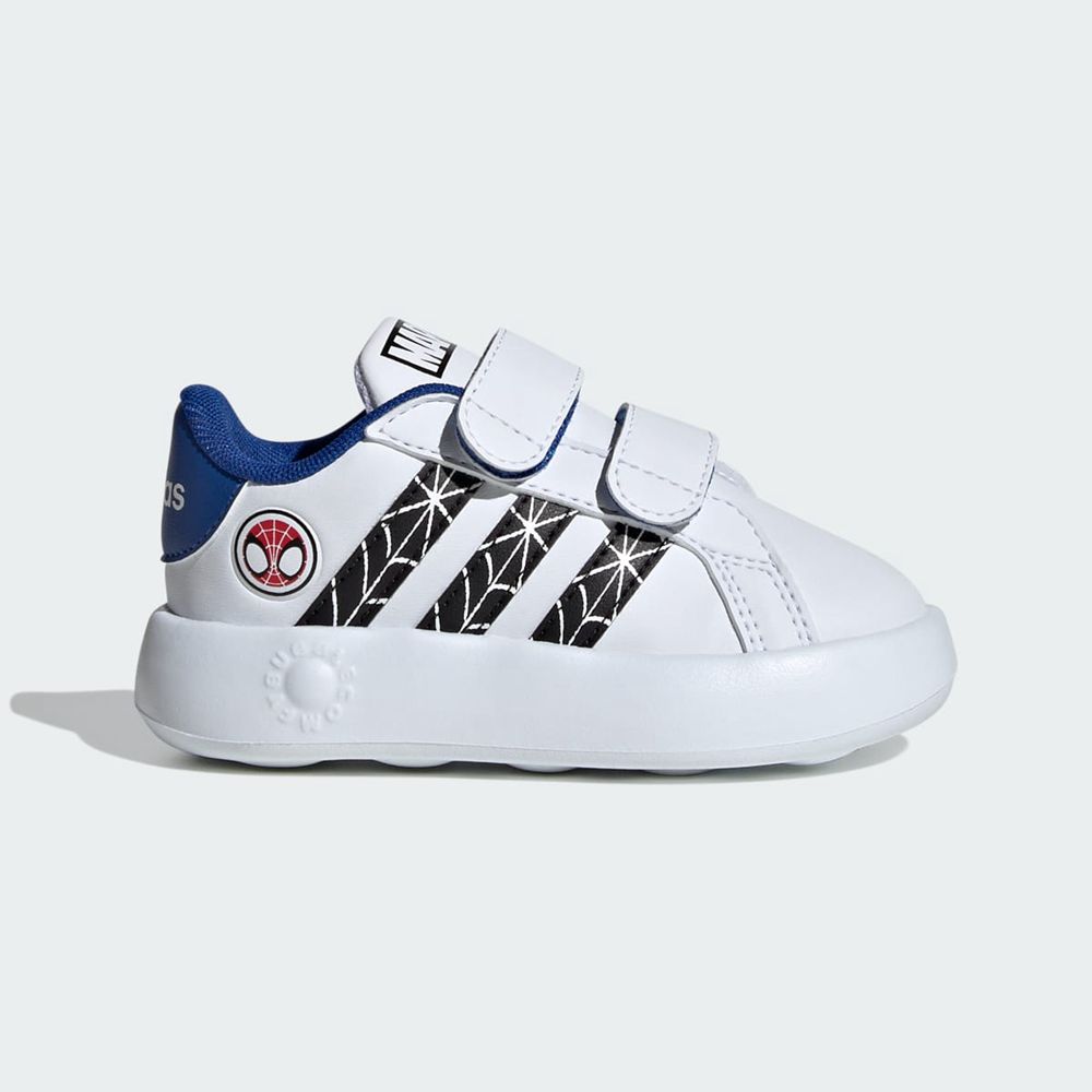 Basket Adidas Marvel's Spider-Man Grand Court Blanche Noir Bleu Enfant | TOZ-77289435