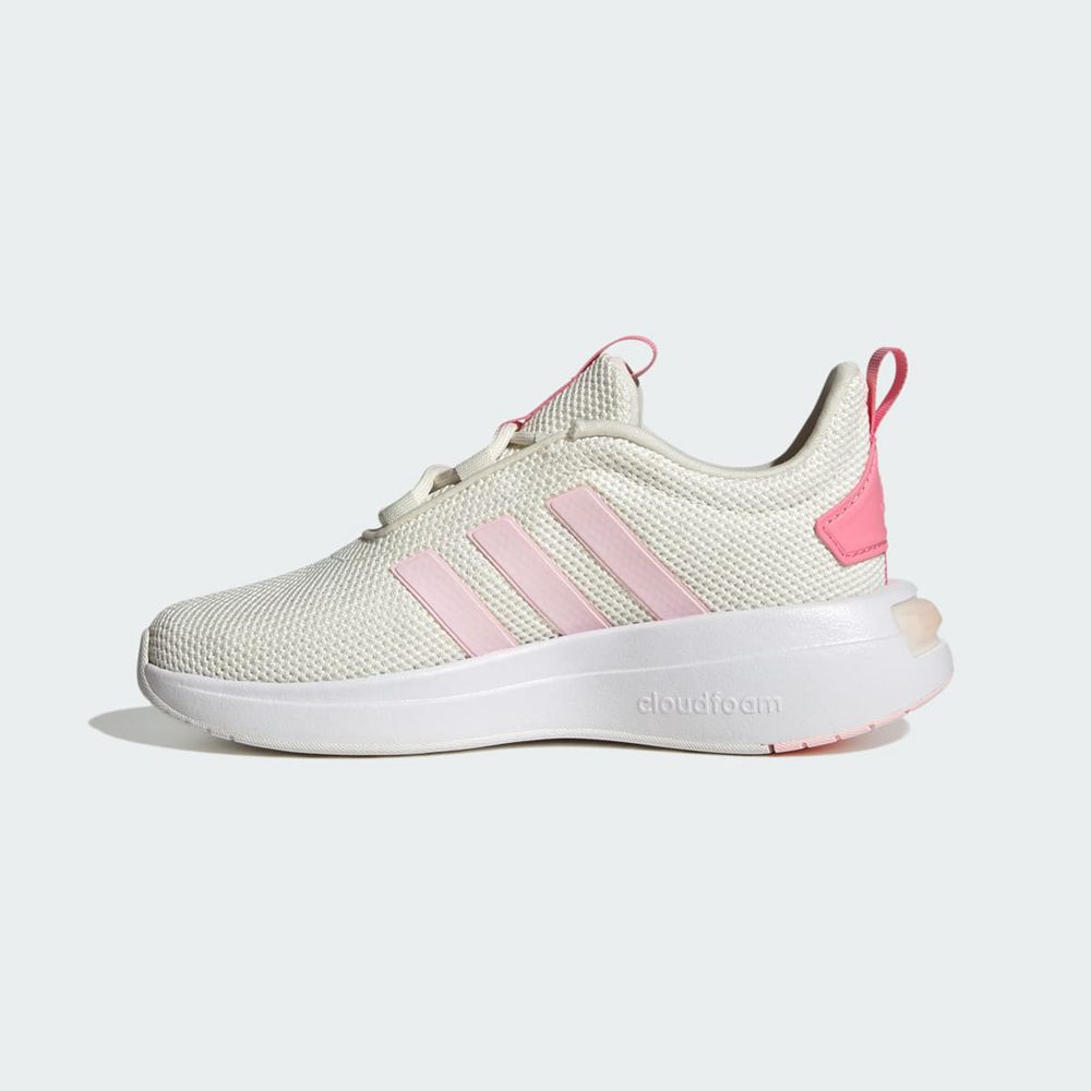 Basket Adidas Racer TR23 Blanche Rose Enfant | ZDO-48496991