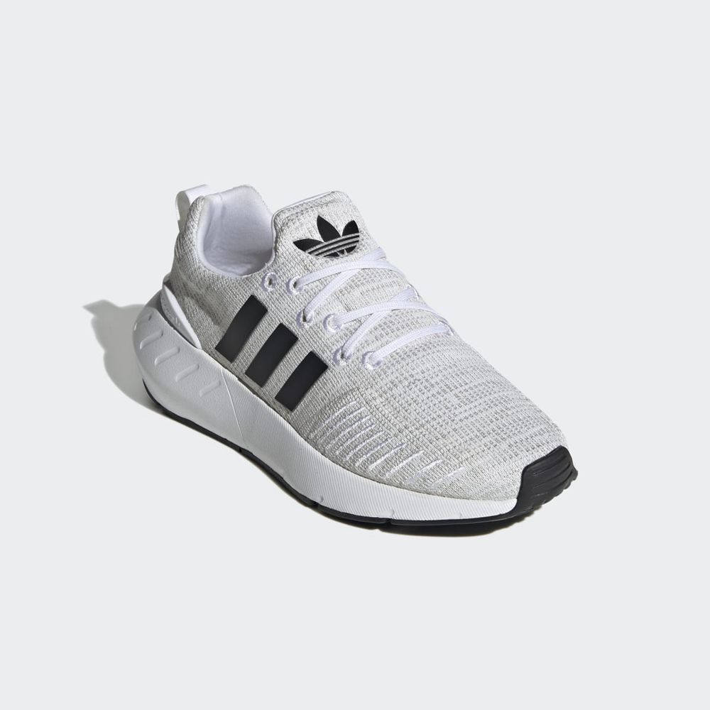 Basket Adidas Swift Run 22 Blanche Noir Grise Enfant | LAL-60591424