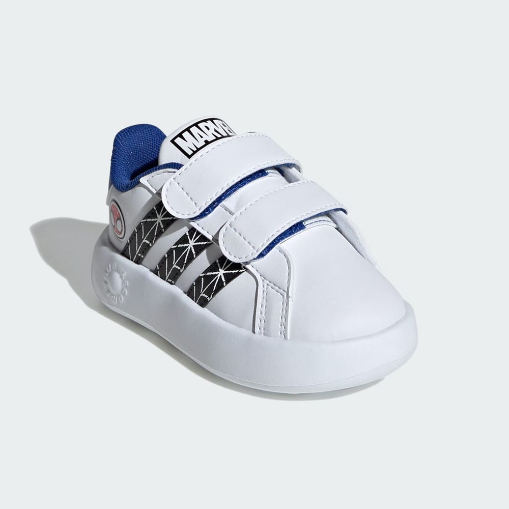 Basket Adidas Marvel's Spider-Man Grand Court Blanche Noir Bleu Enfant | TOZ-77289435