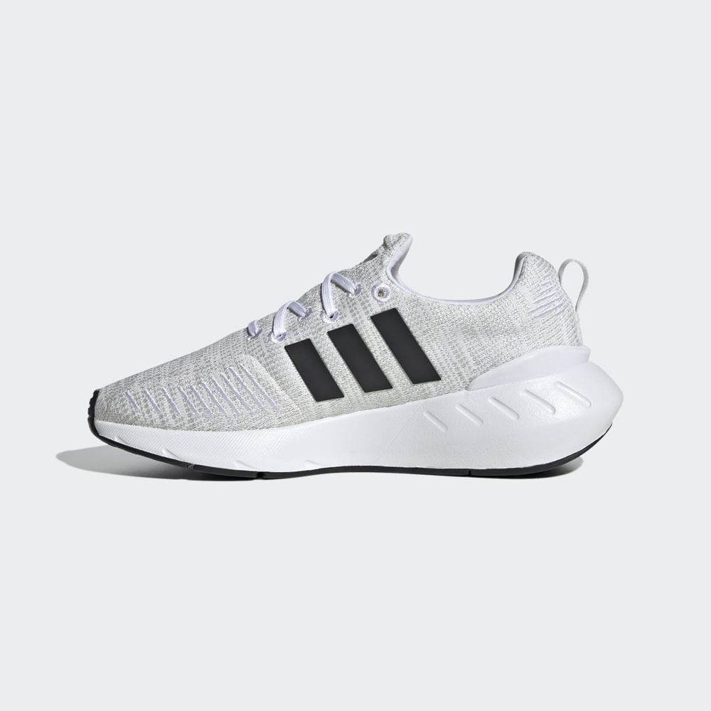 Basket Adidas Swift Run 22 Blanche Noir Grise Enfant | LAL-60591424